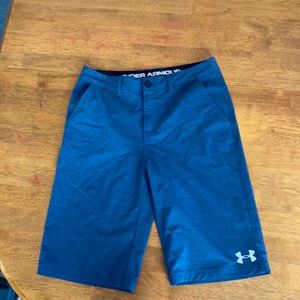 Under armor navy blue dry fit shorts